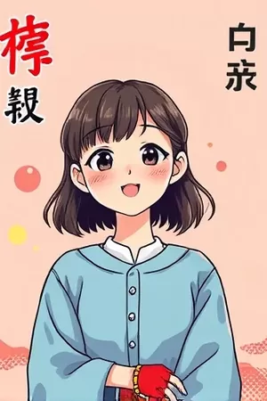 山海织补人漫画封面，老裁缝在灯下缝补一幅山峦图样