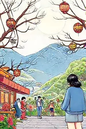 云端收信人漫画封面，漂浮在云层中的数据信箱